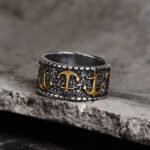 Anchor Wide Band Ring – Nautical Strength in Rugged Stainless Steel