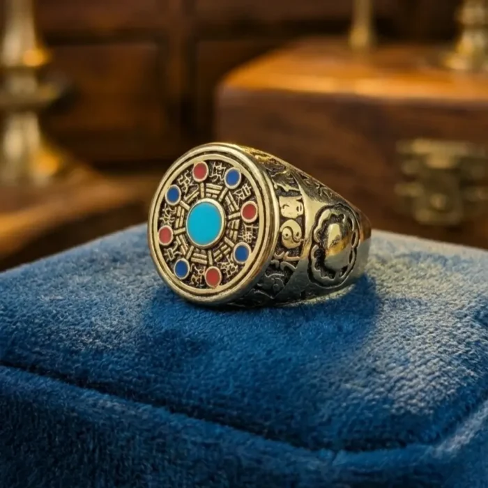 Mystic Compass – Vintage Symbol Ring - Image 3