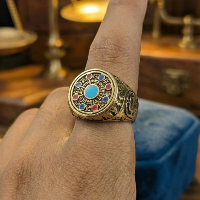 Mystic Compass – Vintage Symbol Ring - Image 4