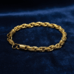 Golden Aura – Twisted Rope Bracelet