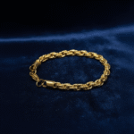 Golden Aura – Twisted Rope Bracelet - Image 2