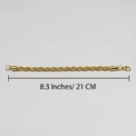 Golden Aura – Twisted Rope Bracelet - Image 3