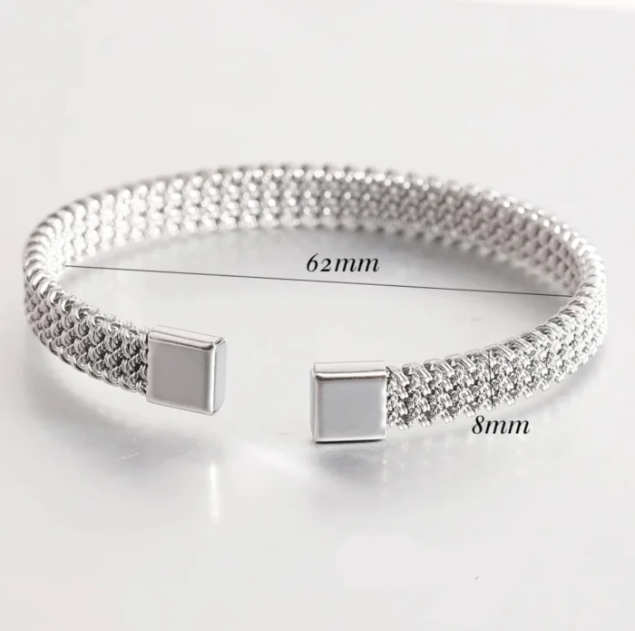 Titan Weave – Modern Cuff Bracelet - Image 4