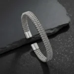 Titan Weave – Modern Cuff Bracelet - Image 5