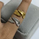 Hidden Leaf – Adjustable Ring - Image 3
