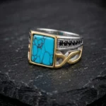 The Babylon Blue - Imperial Turquoise Ring for Men
