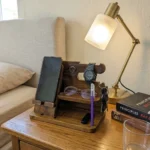 6-in-1 Wooden Phone Docking Station & Desk Organizer — Multifunction Stand for Phone, Keys, Wallet, Watch, Glasses & Everyday Essentials - Image 5